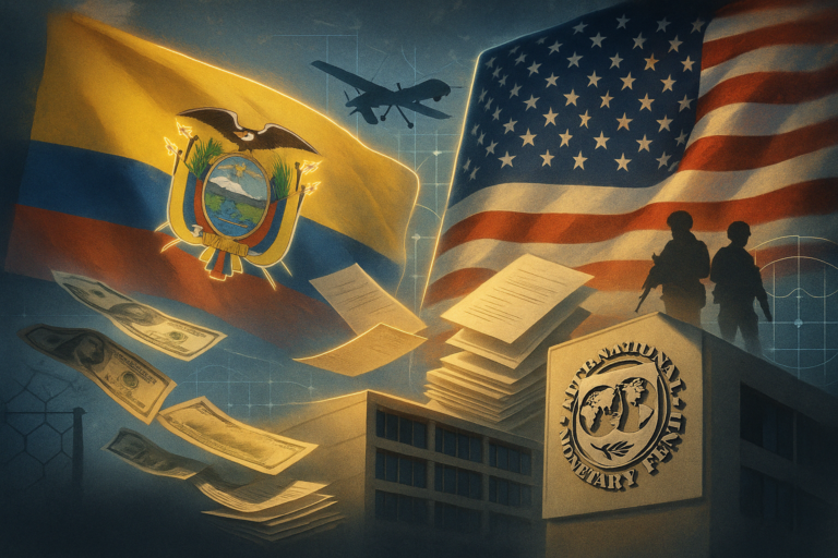 NOBOA ENTRE WASHINGTON Y EL FMI: LA APUESTA ECUATORIANA PARA FRENAR LA VIOLENCIA